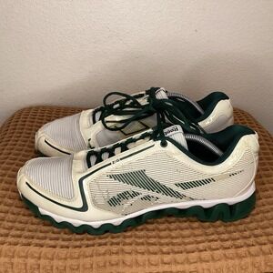 Reebok Ziglite Men's White Green Sz 10.5 Running Walking Athletic Shoes Celtics